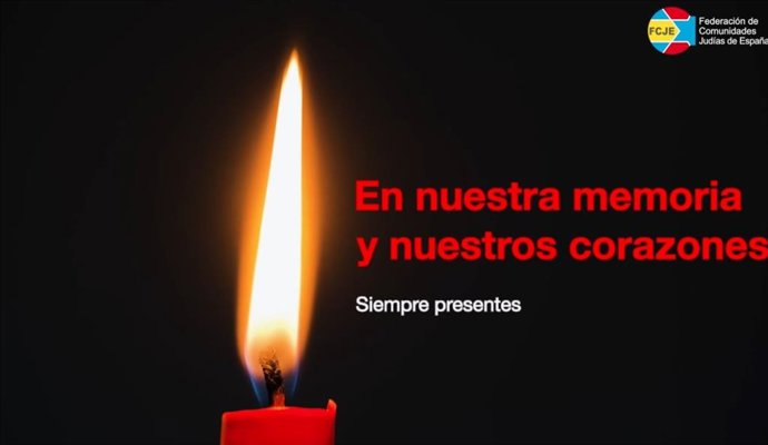 Imagen del vídeo de la FCJE por el segundo aniversario del ataque de Hamás del 7 de octubre de 2023.