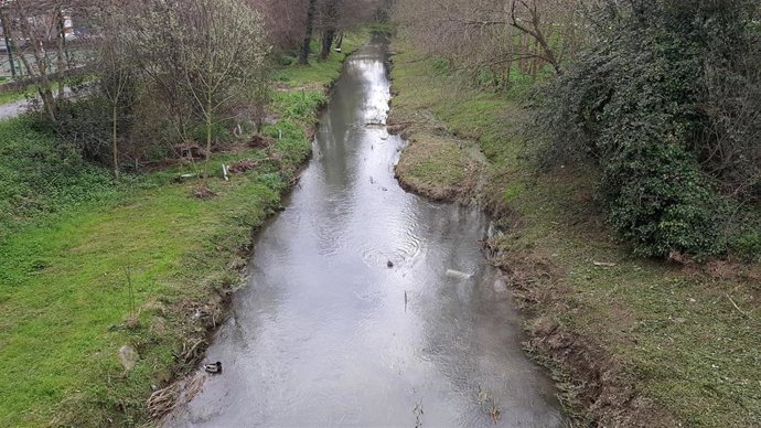 Río Gobela, en Getxo (Bizkaia)