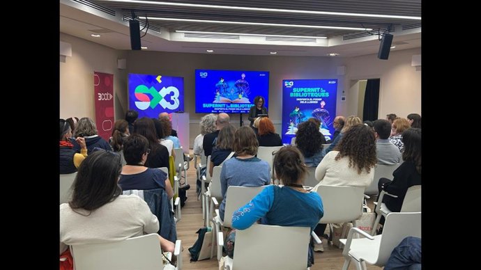La presentación de la Supernit de les Bibliotques de este lunes.