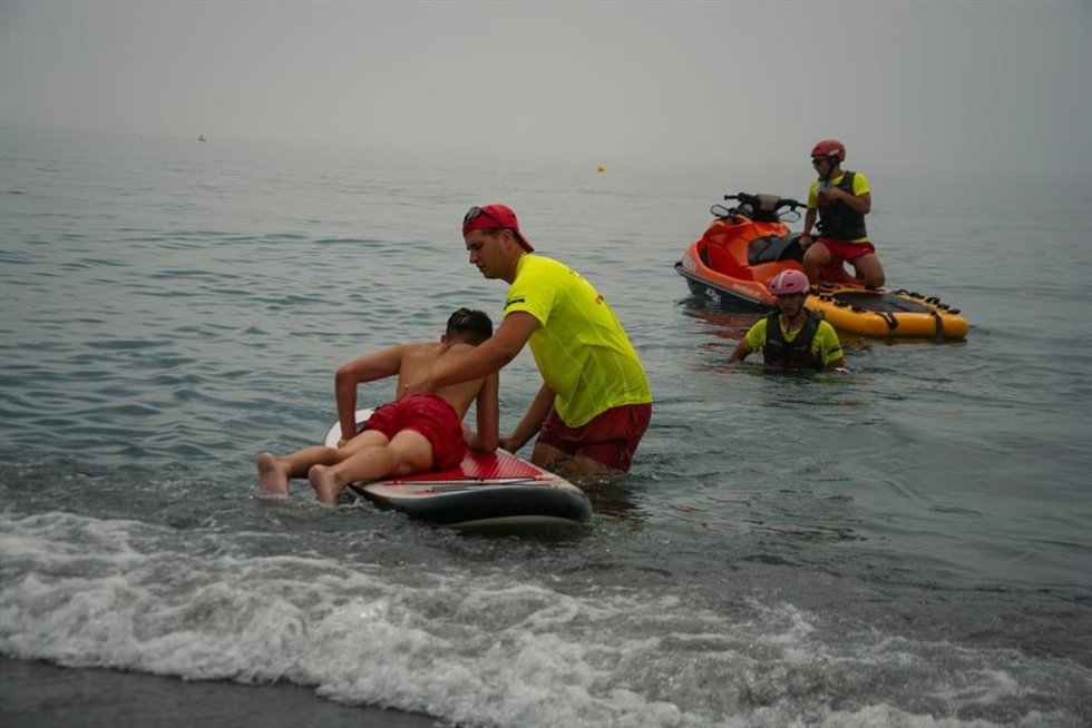 Dispositivo de salvamento de playas de Torremolinos