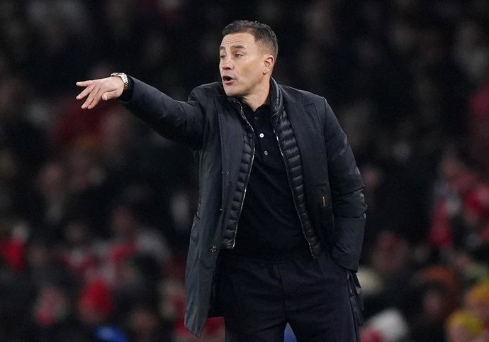 Archivo - 22 January 2025, United Kingdom, London: Dinamo Zagreb manager Fabio Cannavaro gestures on the touchline, during the UEFA Champions League soccer match between Arsenal and Dinamo Zagreb at Emirates Stadium. Photo: Bradley Collyer/PA Wire/dpa
