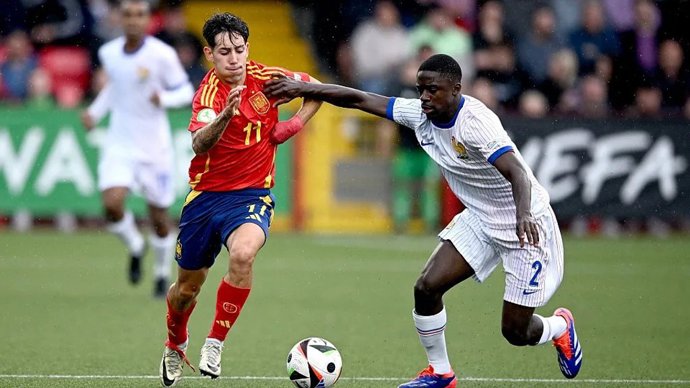 El jugador español del FC Barcelona Dani Rodríguez.