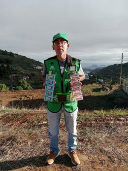 El vendedor de la ONCE Cornelio Batista