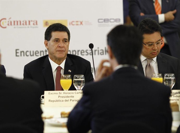 Archivo - El expresidente de Paraguay Horacio Cartes