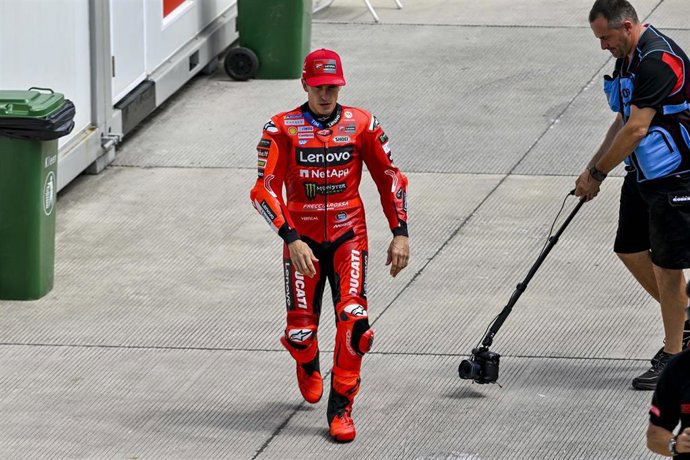 Marc Márquez tras su caída en Mandalika
