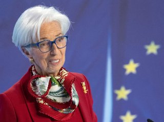Archivo - FILED - 16 March 2023, Hesse, Frankfurt_Main: President of the European Central Bank (ECB) Christine Lagarde speaks at a press conference on the Bank's current Governing Council meeting. Lagarde confirms the continuation of strong inflationary p