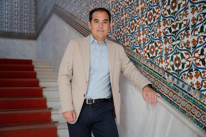 Archivo - El consejero de Justicia de la Junta de Andalucía, José Antonio Nieto, durante la entrevista concedida a Europa Press. Imagen de archivo. 