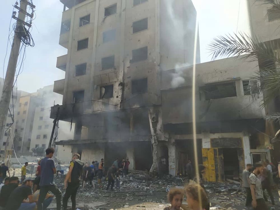 Bombardeo israelí en Gaza