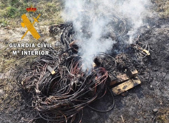 Parte del material interceptado