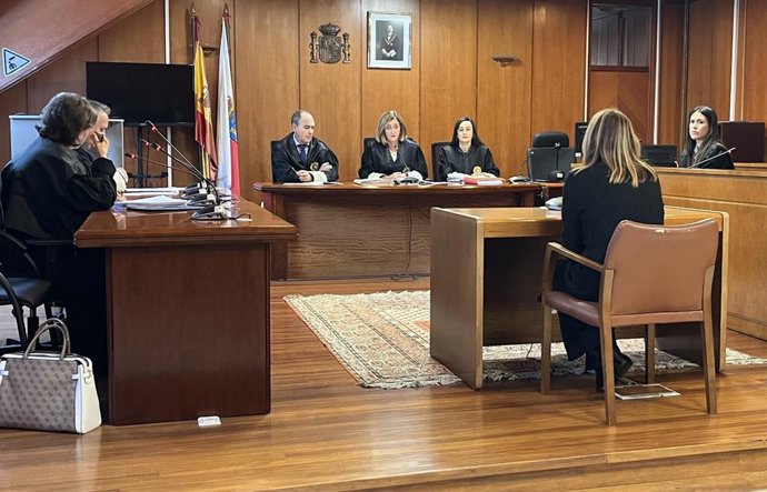La acusada declarando ante la Sala de la Sección Primera de la Audiencia Provincial
