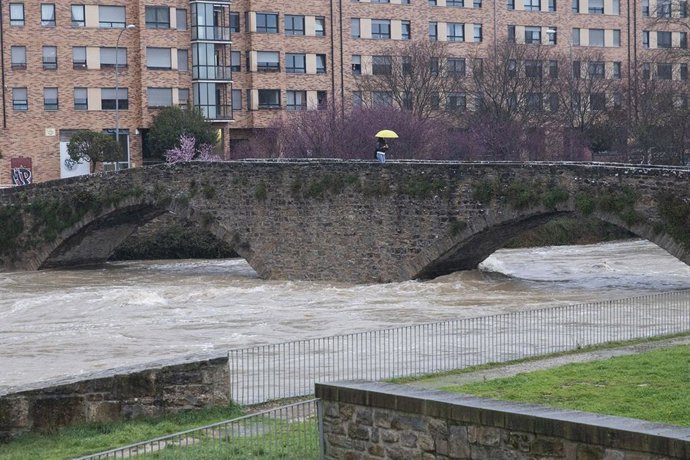 Archivo - Pamplona actualiza su Plan de Inundaciones.