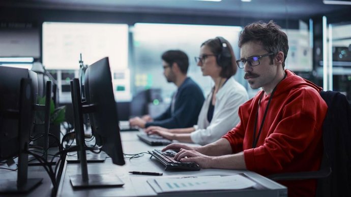 Empleados en una oficina