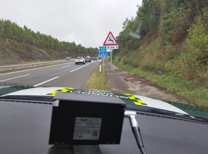Radar de la Guardia Civil en la A-8.