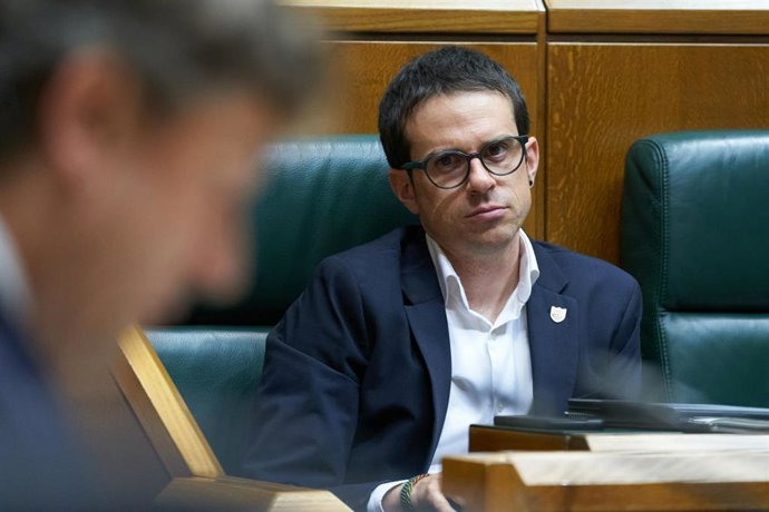 Archivo - Pello Otxandiano, durante un pleno