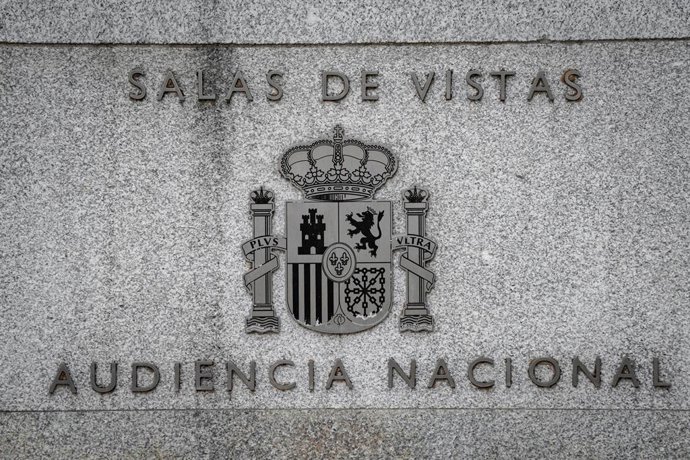 Fachada de la Audiencia Nacional, antes del juicio a Yassine Kanjaa, a 6 de octubre de 2025, en Madrid (España).