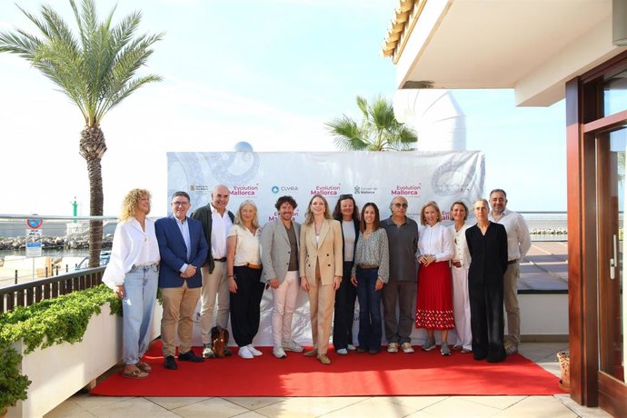 Foto grupal en la presentación de la 14ª edición del Evolution Mallorca Internacional Film Festival.