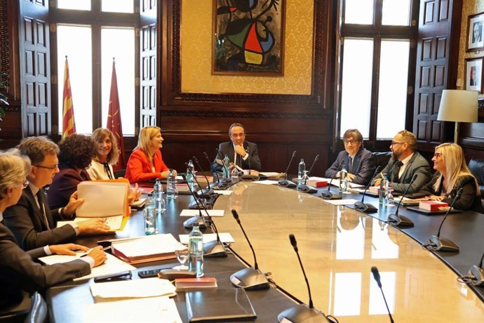 Reunió de la Mesa del Parlament