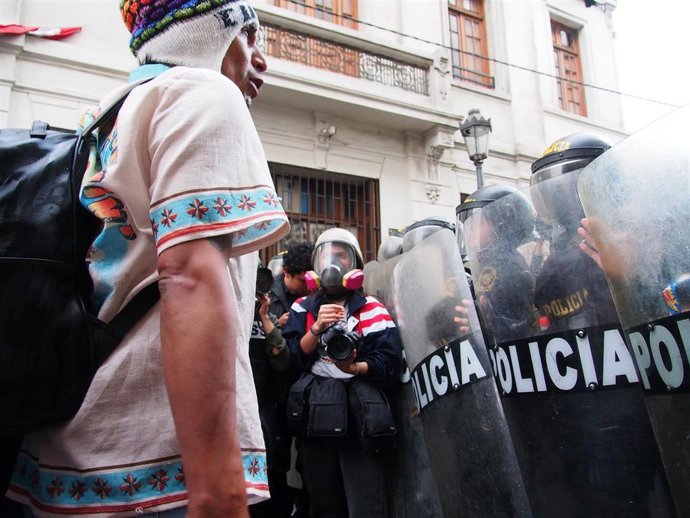 Protestas contra el Gobierno de Dina Boluarte,en Lima, Perú, imagen de archivo.