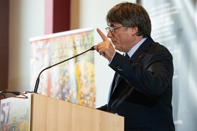 Archivo - L'expresident de la Generalitat i líder de Junts, Carles Puigdemont