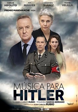 Cartel de 'Música para Hitler', obra que abrirá mañana la nueva temporada del Auditorio Ciudad de León.
