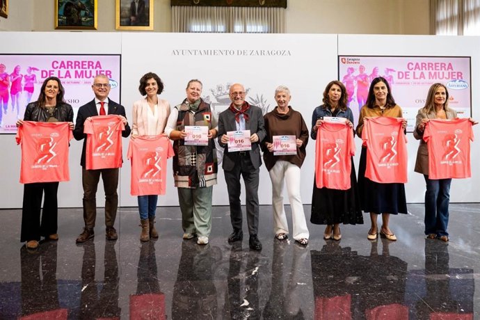 Presentación de la Carrera de la Mujer en Zaragoza.