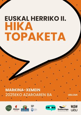 Euskal Herriko II. Hika Topaketa egingo da azaroaren 8an Markina-Xemeinen