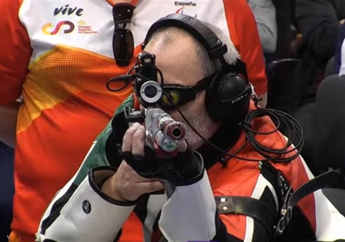 El tirador español con discapacidad visual Ager Solabarrieta