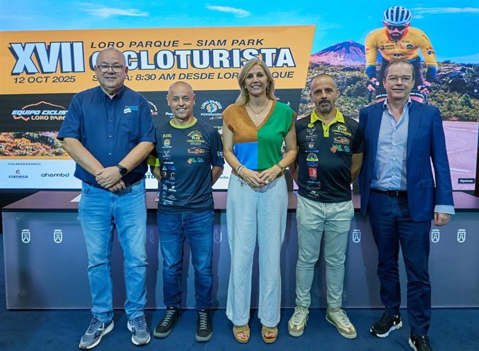 Presentación de la prueba cicloturista Loro Parque-Siam Park
