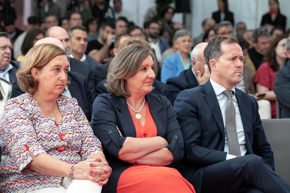 El alcalde de Toledo, Carlos Velázquez, en Farcama
