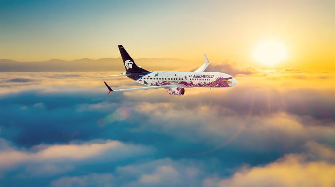 Avión de Aeromexico.