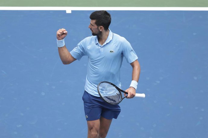 Archivo - Novak Djokovic of Serbia during his semifinal against Carlos Alcaraz of Spain on day 13 of the 2025 US Open Tennis Championships, Grand Slam tennis tournament on September 5, 2025 at USTA Billie Jean King National Tennis Center in Flushing Meado