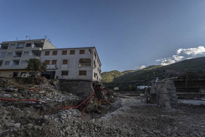Archivo - Arxiu - Imatge de la localitat valenciana de Sot de Xera després de la dana del 29 d'octubre del 2024. 