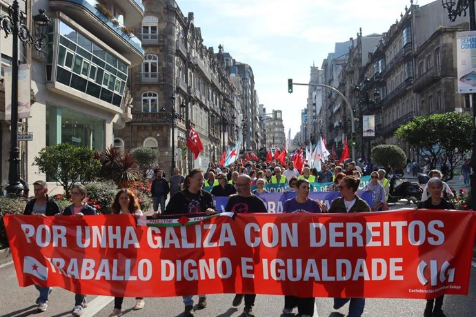 Imagen de la concentración de Vigo.