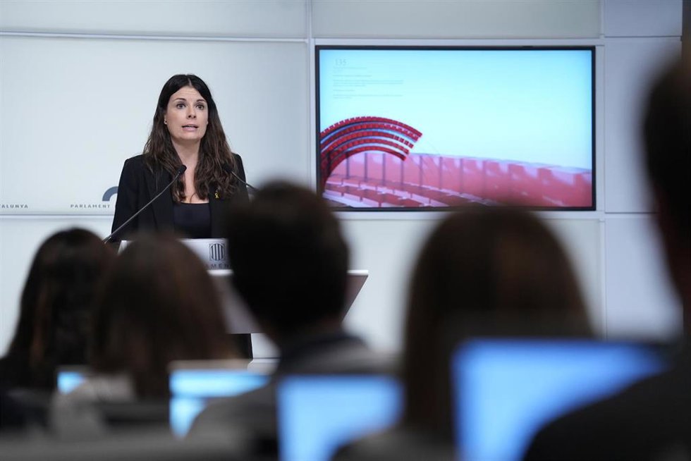 La portavoz de Junts en el Parlament, Mnica Sales