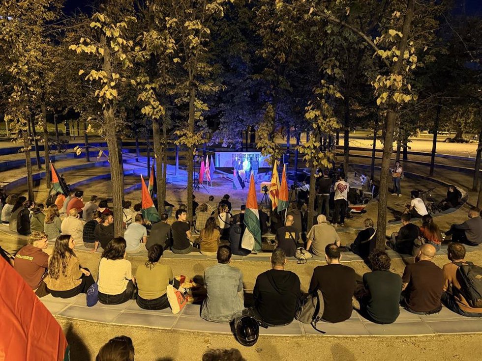 Acto de la CUP en Barcelona