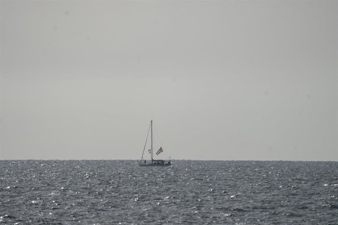 Imagen de archivo de una embarcación de la Global Sumud Flotilla cerca del puerto israelí de Asdod