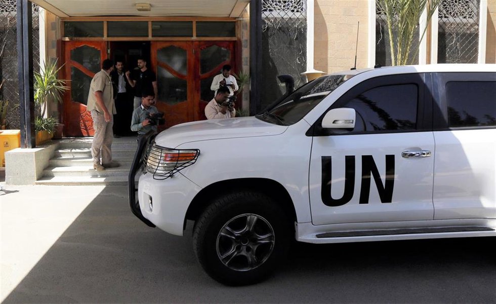 Archivo - Convoy de Naciones Unidas en Saná, Yemen