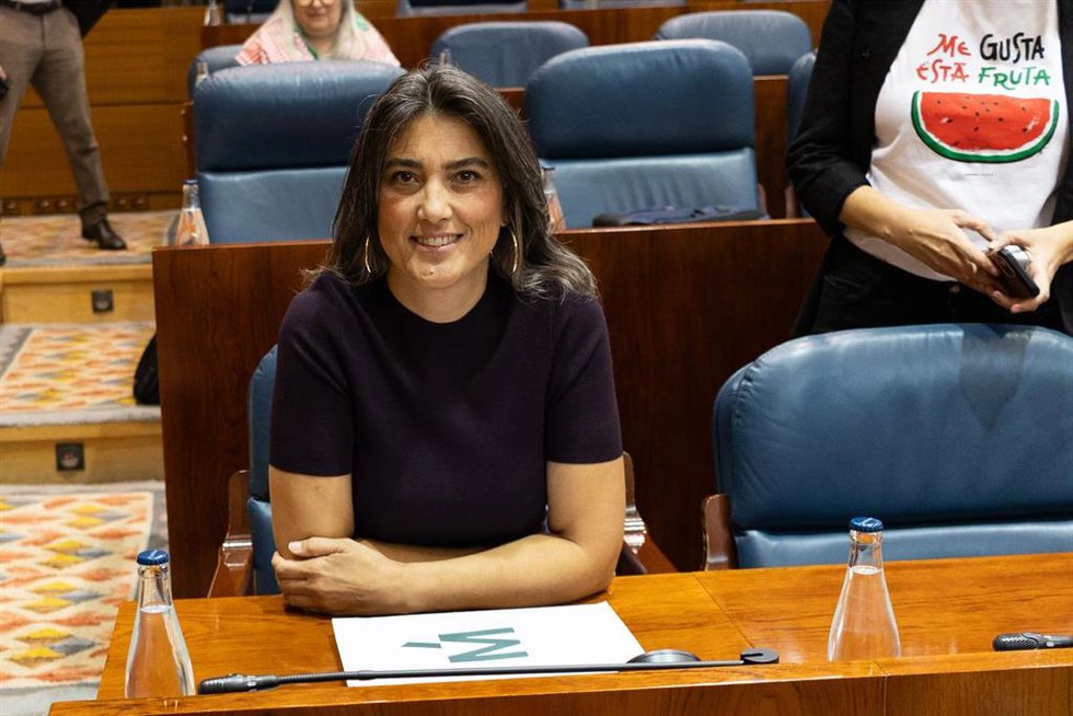 La portavoz de Más Madrid en la Asamblea de Madrid, Manuela Bergerot.