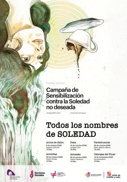 Cartel de la campaña cultural en los pueblos sorianos contra la soledad no deseada.