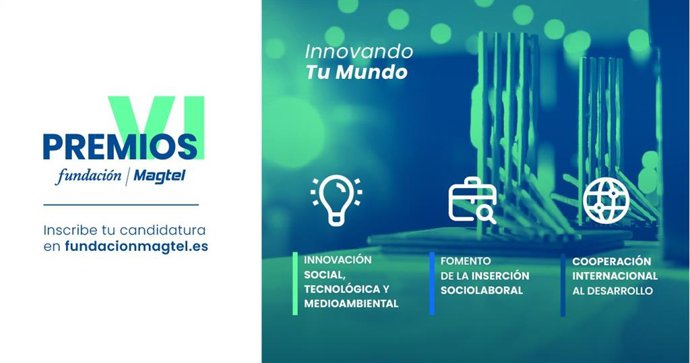 Imagen promocional de los VI Premios Fundación Magtel, que reconocen a las mejores iniciativas sociales.