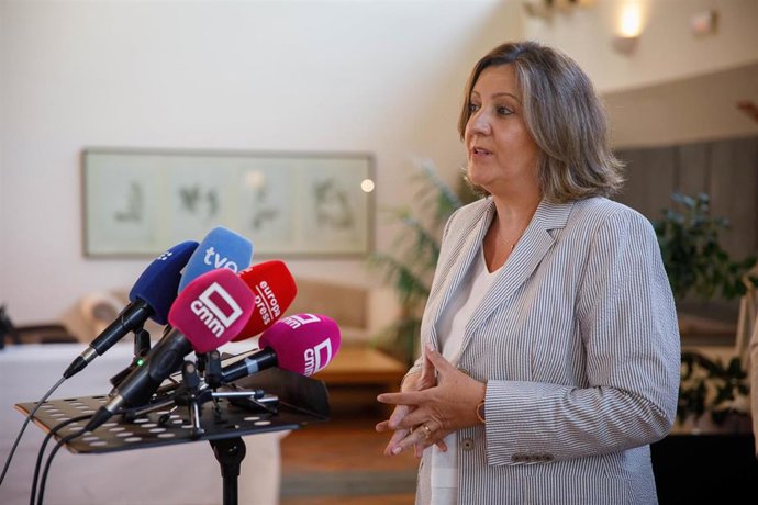 La consejera de Economía, Empresas y Empleo, Patricia Franco, inaugura la jornada ‘Empresas y hábitos de vida saludable’ de CECAM.