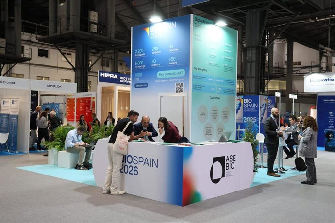 Imagen de uno de los stands del BIOSPAIN 2025