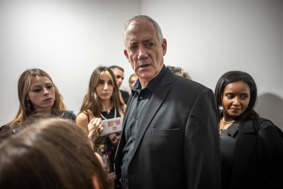 Archivo - El líder de la coalición Azul y Blanco-Unidad Nacional, Benny Gantz.