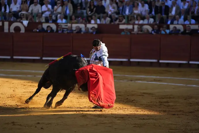 El torero Morante de la Puebla durante el festejo de la Feria de Jerez