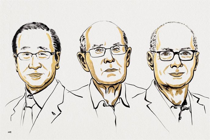 Susumu Kitagawa, Richard Robson e Omar Yaghi, ganhadores do Prêmio Nobel de Química de 2025