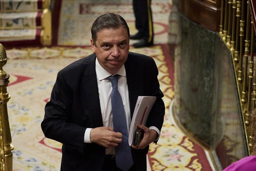 Archivo - El ministro de Agricultura, Pesca y Alimentación, Luis Planas, durante una sesión de control al Gobierno, en el Congreso de los Diputados, a 18 de junio de 2025, en Madrid (España). 