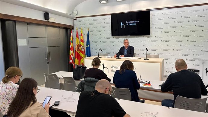El concejal de Hacienda del Ayuntamiento de Huesca, Ricardo Oliván.