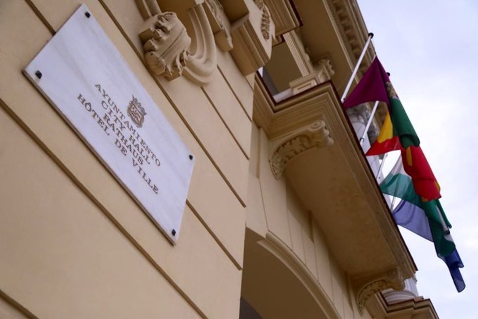 Fachada del Ayuntamiento de Málaga