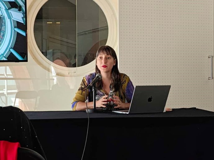 María José Cifuentes en la rueda de prensa de este miércoles.