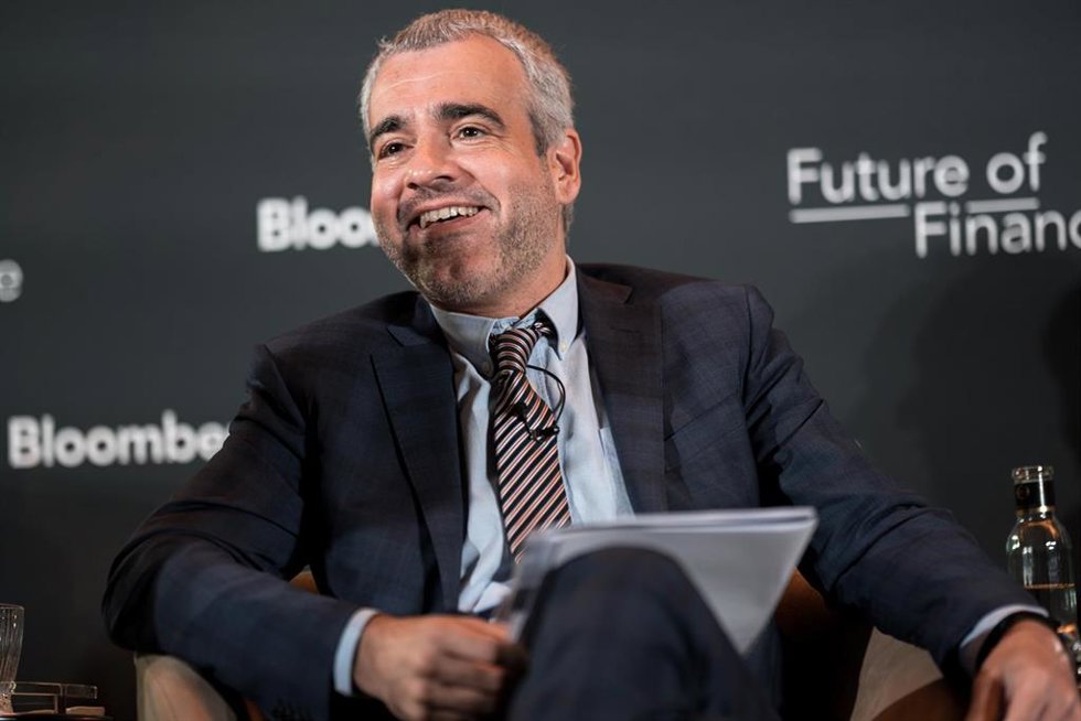 El presidente y Consejero delegado de Aena, Maurici Lucena, interviene durante el foro de Bloomberg "Futuro de las Finanzas: Perspectivas Económicas de España 2025", a 8 de octubre de 2025, en Madrid (España).